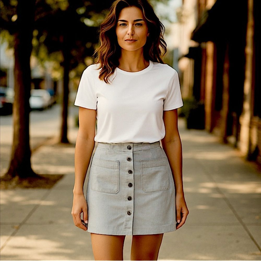 Sahalie Skirt Corduroy Mini sz 16P Grey